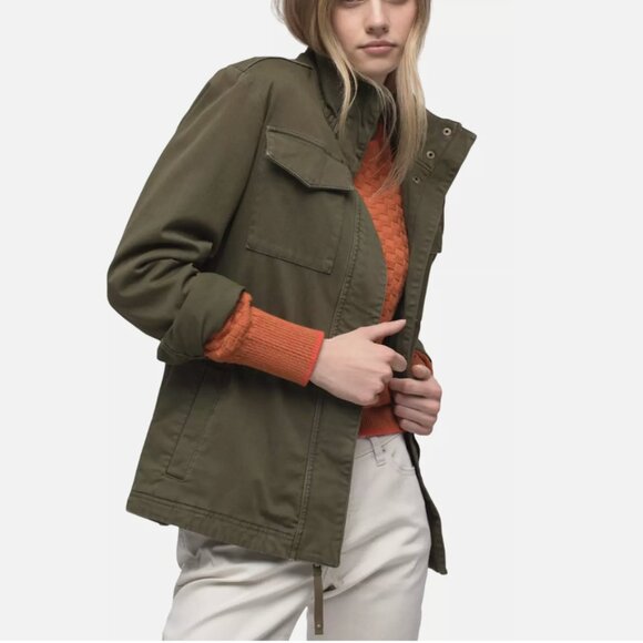 Womens PrAna Sancho Jacket EUC Size M Olive Green Military Cargo Pocket - Picture 1 of 16